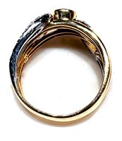 Anneau Sommer Femme Anni '80 in Or jaune Rubino 0.40 Ct RUB CT 0.40 DIA CT 0.12 VS1/G - RUB CT 0.40 DIA CT 0.12 VS1/G